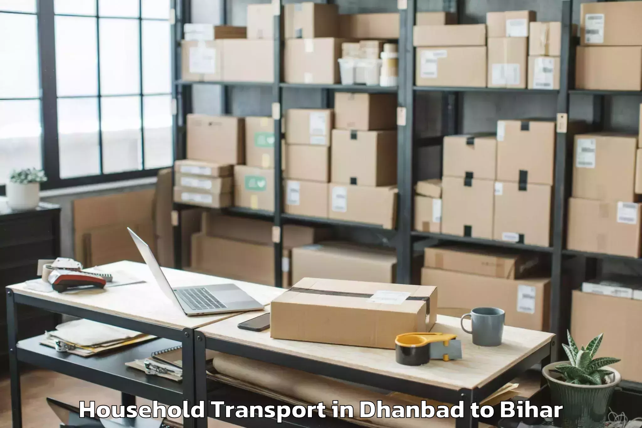 Quality Dhanbad to Dighwara Household Transport